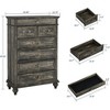 Farmhouse 7-Drawer Dresser with Jewelry Storage, 50" Tall Large Wood Chest of Drawers for Bedroom, Living Room, or Hallway - 2 of 4