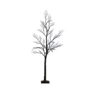 Nearly Natural 6-ft Pre-Lit Halloween Minimalist Twig Artificial Fall Tree with 320 Orange and Purple LED Lights - 1 of 4