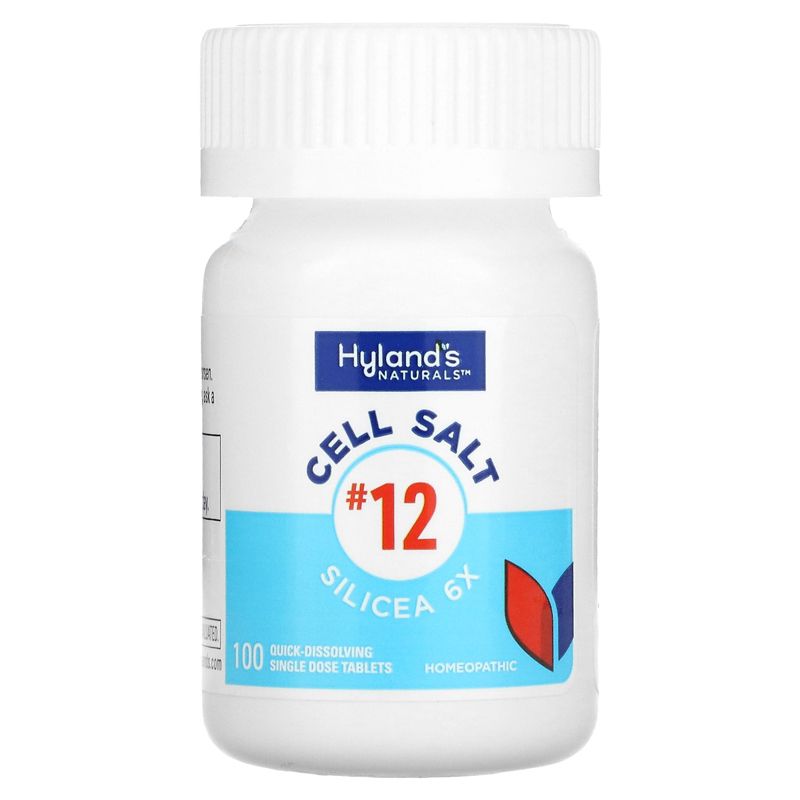 Hyland's Naturals Cell Salt #12, Silicea 6X, 100 Quick-Dissolving Single Tablet, 3 of 4
