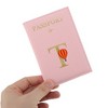 Unique Bargains Durable Letter Pattern Passport Holder 1 Pc - 3 of 4