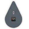 LeisureMod Manchester Modern Rain Drop Design Silent Non-Ticking Wall Clock - 4 of 4