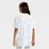 Girls' One Piece Oversized Short Sleeve Graphic T-Shirt - 3 of 4