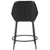 Zuo Vila Counter Stool (Set of 2) Black - 4 of 4