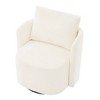 Kumasinova 360° Swivel Barrel Chair,Plush Chenille Sofa Chair with Curved Design,29.9" Modern Accent Chair for Living Room,Bedroom & Office - 2 of 4