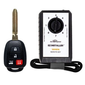 Car Keys Express Toyota Simple Key TORH-E4TZ1SK: Auto Remote, Black, Radio Frequency, Lithium Battery Included - 1 of 4