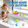 Ridstar Silicone Children's Bathtub Toy Holder and Storage Rack with 11 Suction Cups-Gray - 4 of 4