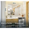 Keonjinn Framed Wall Mirror, Modern Rectangular Bathroom Vanity Mirror, Wall Mounted - 3 of 4