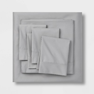 800 Thread Count Solid Sheet Set - Threshold™