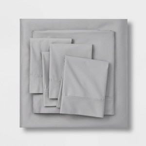 800 Thread Count Solid Sheet Set - Threshold™ - 1 of 4