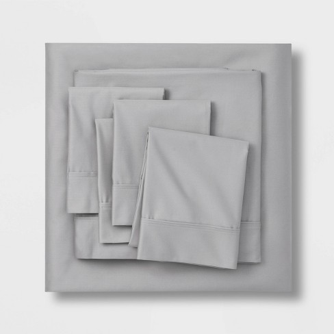 800 Thread Count Solid Sheet Set - Threshold™ - image 1 of 4