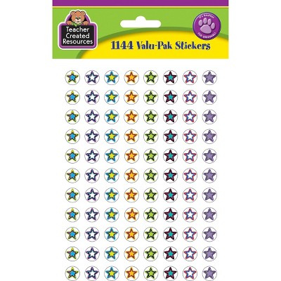 Teacher Created Resources Valu-pk Mini Stickers, Fancy Stars, set of 1144