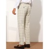 Lars Amadeus Men's Plaid Slim Fit Business Office Suit Trousers Dress Pants - 3 of 4