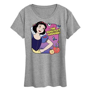 Women's - Disney Princess - Snow White The Sweetest Around Short Sleeve Graphic T-Shirt - 1 of 4