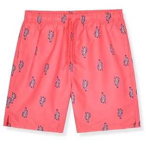 Blue Horizon Swimwear Mens Slim Fit Swim Shorts 7 inch Swim Trunks- Quick Dry Mens Bathing Suits with Mesh Lining - 1 of 4