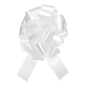 Unique Bargains Wedding Christmas Bright Metallic Gift Wrapping Large Pull Bows Ribbon 1 Pc - 1 of 4