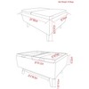 CAVINAS Linen Storage Ottoman Bench with Flip Over Serving Tray,Upholstered Storage Ottoman,Storage Benches for Living Room,Bedroom - 3 of 4