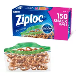 Ziploc Snack Bags with Grip 'n Seal Technology - 150ct