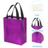 Unique Bargains Reusable Non-Woven Metallic Shiny Finish Gift Goodie Bags 12 Pcs - 4 of 4
