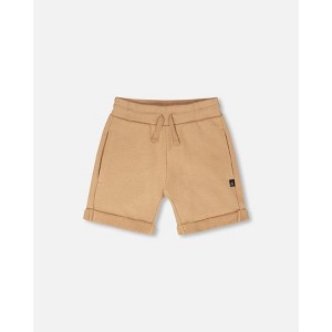 Deux par Deux Boy French Terry Shorts Beige : Target