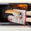 REGALWOVEN Sets 2 Pcs Heat Resistant Kitchen Oven Mitts and Pot Holders for Baking - 3 of 4