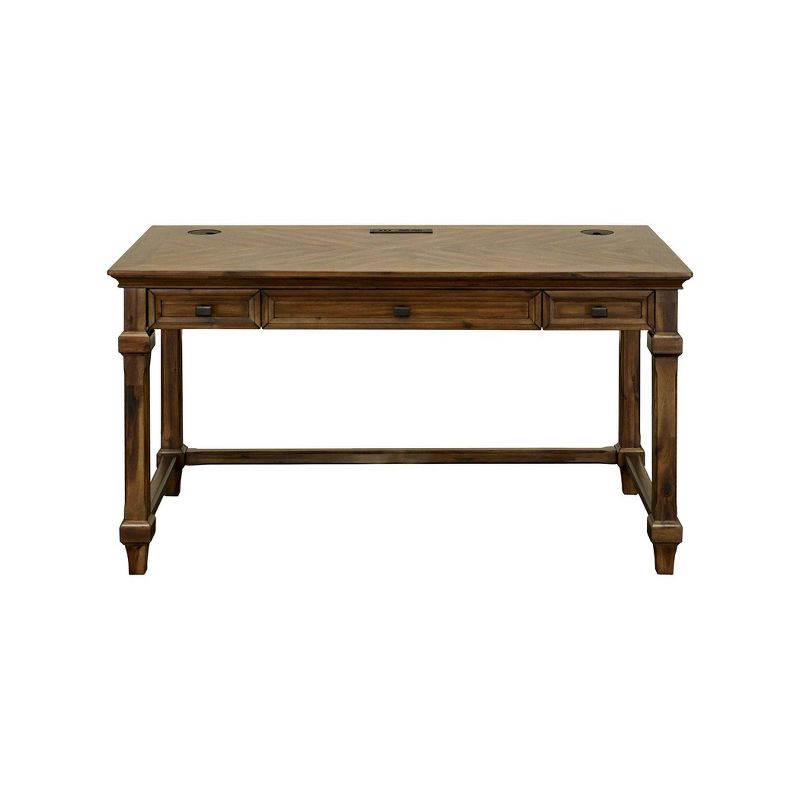 Porter Traditional Wood Writing Desk Brown - Martin Furniture, 1 of 13