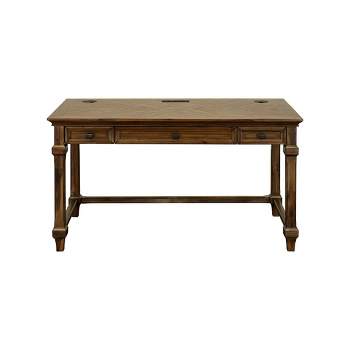 Porter Traditional Wood Writing Desk Brown - Martin Furniture