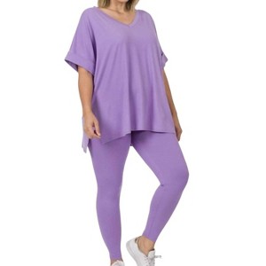 Women's Top And Leggings Set - ZENANA - 1 of 1