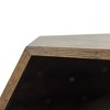 Cat Bed Home, 25.98'' Shaped Modern Pet Furniture Cat Kennel Side Table, Cat Houses & Condos, MDF Multi-Purpose Furniture Antique Wood Color - 4 of 4