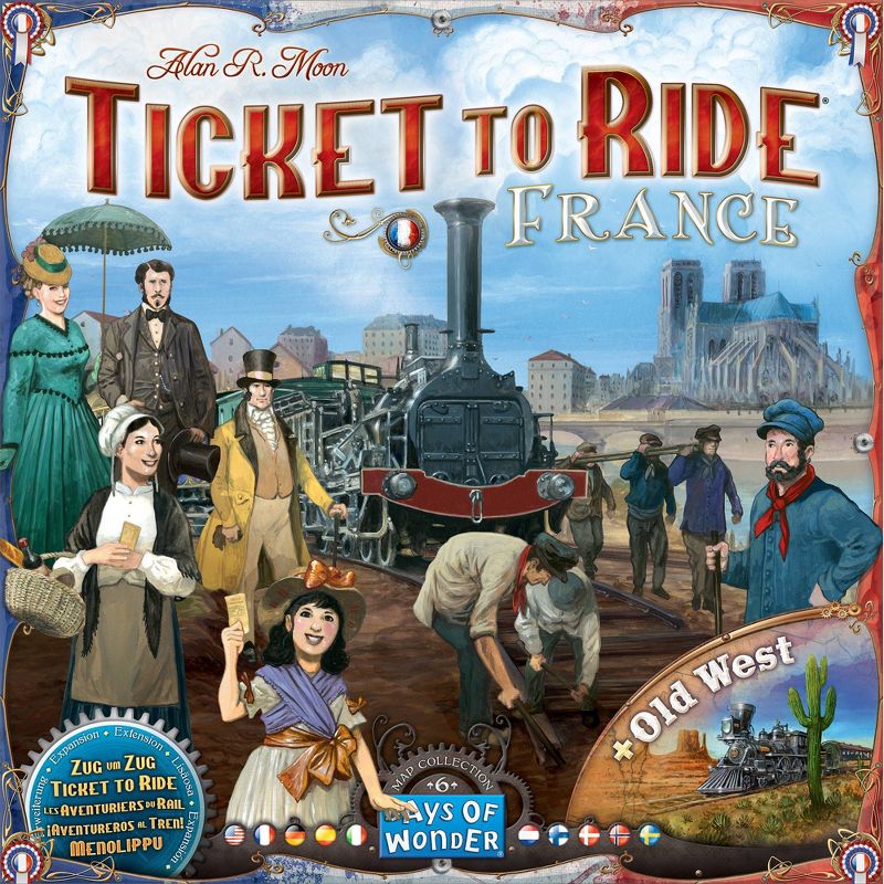Ticket to Ride: France/Old West Map 6 Board Game, 3 of 8