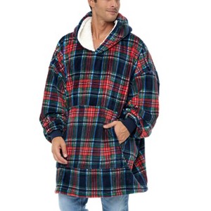 ADR Adult Wearable Blanket, Sweater Hoodie, Blanket with Sleeves for Men & Women Oversized Sweatshirt - 1 of 1