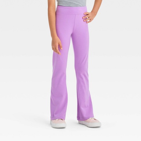 Girls' Flare Leggings - Cat & Jack™ Violet Xs : Target