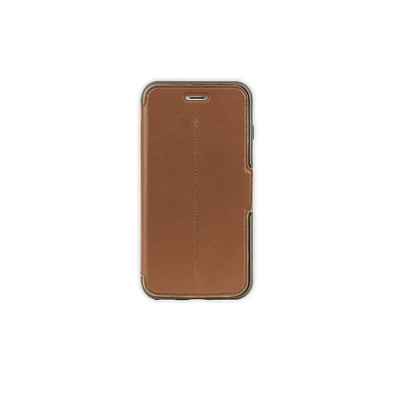 OtterBox STRADA SERIES iPhone 6 Plus/6S Plus - Brown Leather Wallet Saddle, 1 of 4