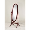 ALEXOUN 59.25 inches Wooden Floor Free Standing Mirror,Traditional Style Oval Dressing Cheval Mirror for Living Room Bedroom Cloakroom - 2 of 4