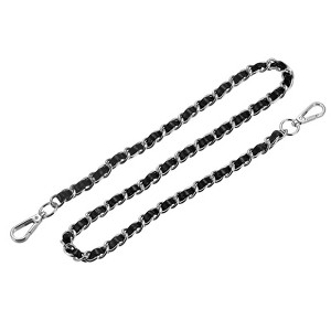 Unique Bargains Metal Corrosion-Resistant PU Leather Purse Flat Chain Straps - 1 of 3