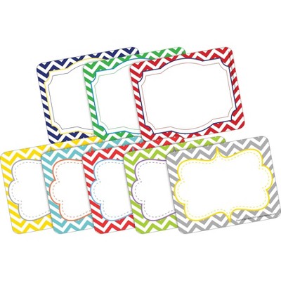 2pk 45ea Chevron Beautiful & Nautical Remember Me! Self-Adhesive Name Tag Labels - Barker Creek