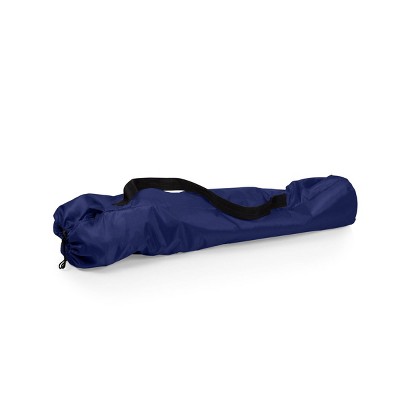 Navy Blue Collapsible Camping Chair with Mesh Cup Holder