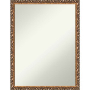 Amanti Art Antique Bronze Non-Beveled Wood Bathroom Wall Mirror - 1 of 4