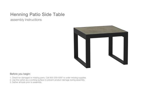 Henning Patio Side Table - Threshold&#8482;, 2 of 7, play video