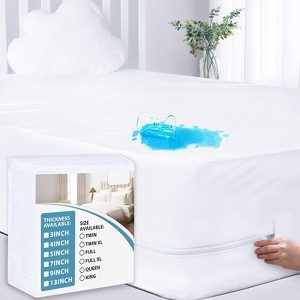 Aoibox Waterproof Zippered Mattress Protector Twin XL 80x39x9 Inch 6 Sides Encasement Cover for College Dorm - 1 of 4