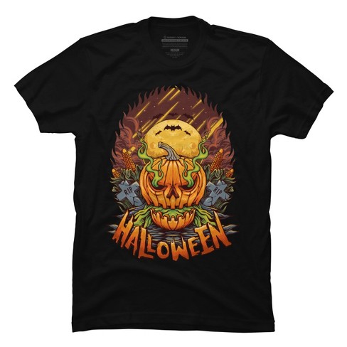 Men's Design By Humans Halloween By Arjanaproject T-shirt - Black ...