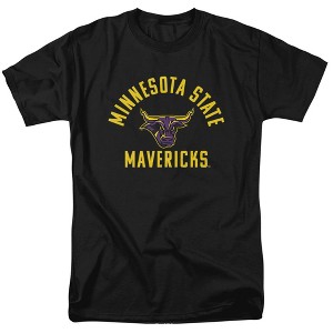 Men's Minnesota State University Mankato Official MSU Mavericks Logo Adult T-Shirt - 1 of 4