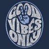 Men's Lost Gods Good Vibes Only Peace Sign Distressed Long Sleeve Shirt - 2 of 4