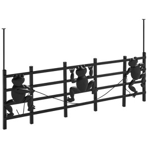 15 Pack Animal Barrier Fence, 8in(H) X 24 in(L) Decorative Garden Fence, Rustproof Metal Garden Fence Border, Dog Rabbits Fences Panel Ground Stakes - 1 of 4