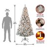 National Tree Company First Traditions Pre-Lit Flocked Acacia Artificial Christmas Tree Clear Lights - 4 of 4