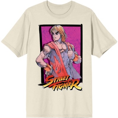 Street Fighter Classic Ken Men's Natural Ground T-shirt-small : Target
