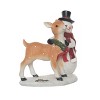 Transpac Resin 10.5 in. Multicolor Christmas Snowman with Reindeer - 2 of 4