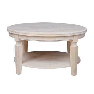 Vista 42" Round Natural Wood Coffee Table
