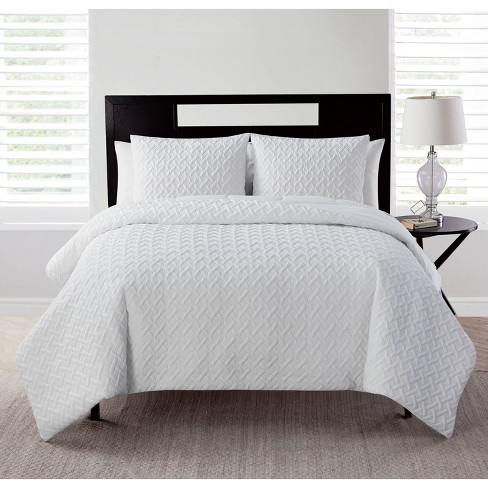 Twin Xl Nina Ii Embossed Comforter Set White Vcny Home Target