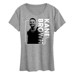 Women's - Kane Brown - Country Music Artist Portrait Short Sleeve Graphic T-Shirt - 1 of 4