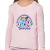 My Little Pony Girls Besties Tight Fit Sleep Pajama Set Pink - 4 of 4